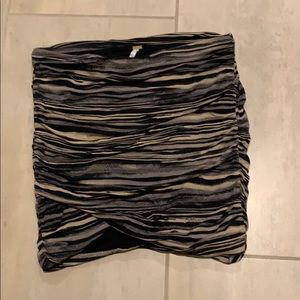 Free People striped mini skirt-small